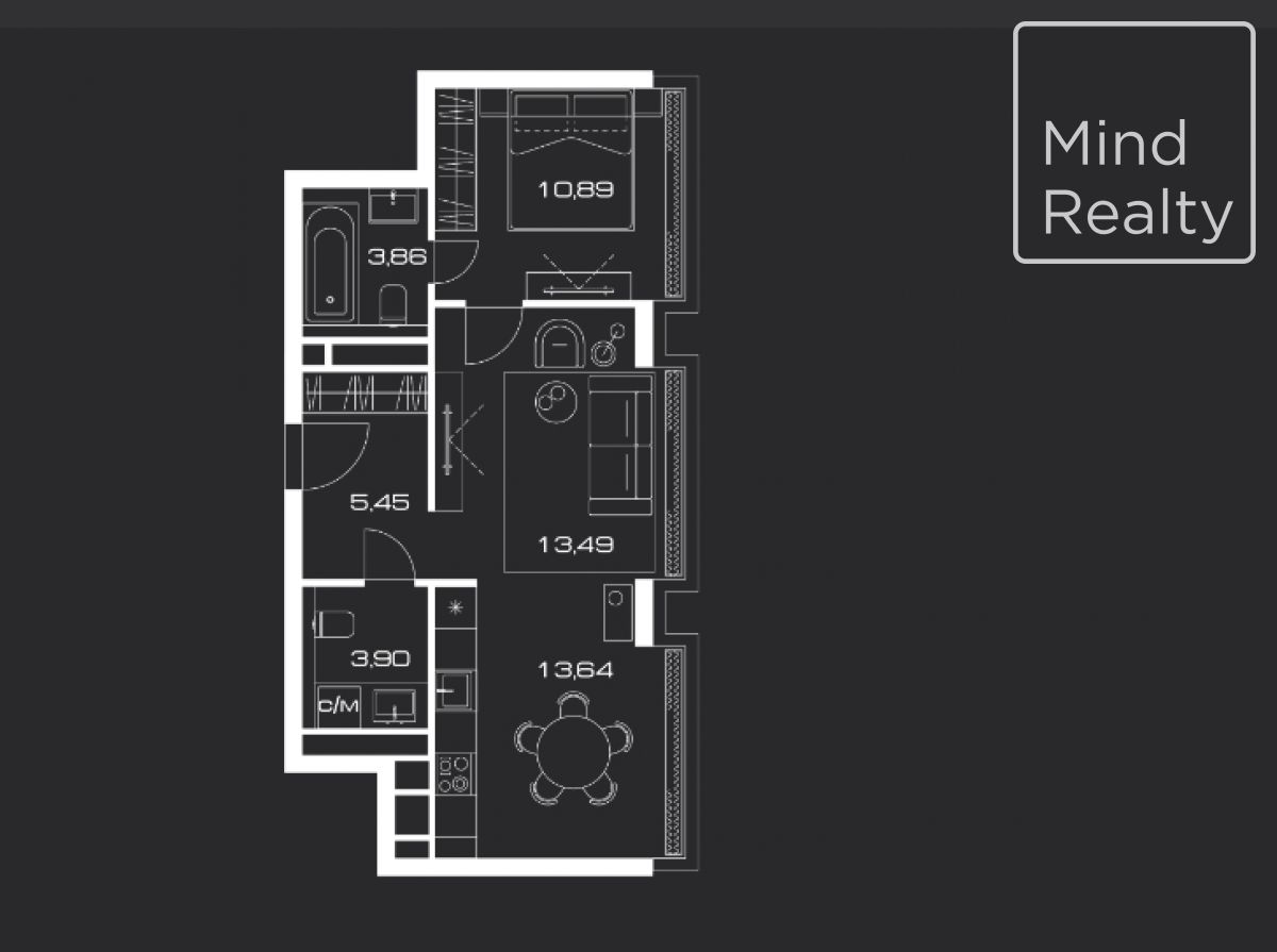 Продажа 2-комнатной элитной квартиры в ЖК Lunar. площадь 51.00м2. цена: 35 600 000 руб