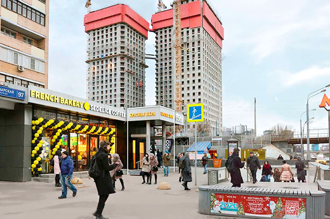 Аренда торговой площади в Москве, в жилом доме. Возле метро Дмитровская. Москва г, Бутырская ул, д 97. Площадь: 21.40 кв.м. Цена: 400 000 руб