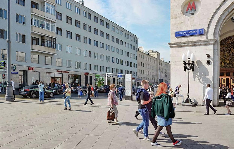 Аренда торговой площади в Москве, в жилом доме. Возле метро Белорусская. Москва г, Грузинский Вал ул, д 28/45. Площадь: 225.20 кв.м. Цена: 1 500 000 руб