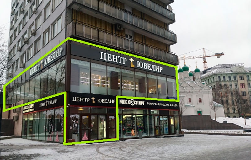 Аренда торговой площади в Москве, в жилом доме. Возле метро Арбатская. Москва г, Новый Арбат ул, д 6. Площадь: 264.00 кв.м. Цена: 2 000 132 руб