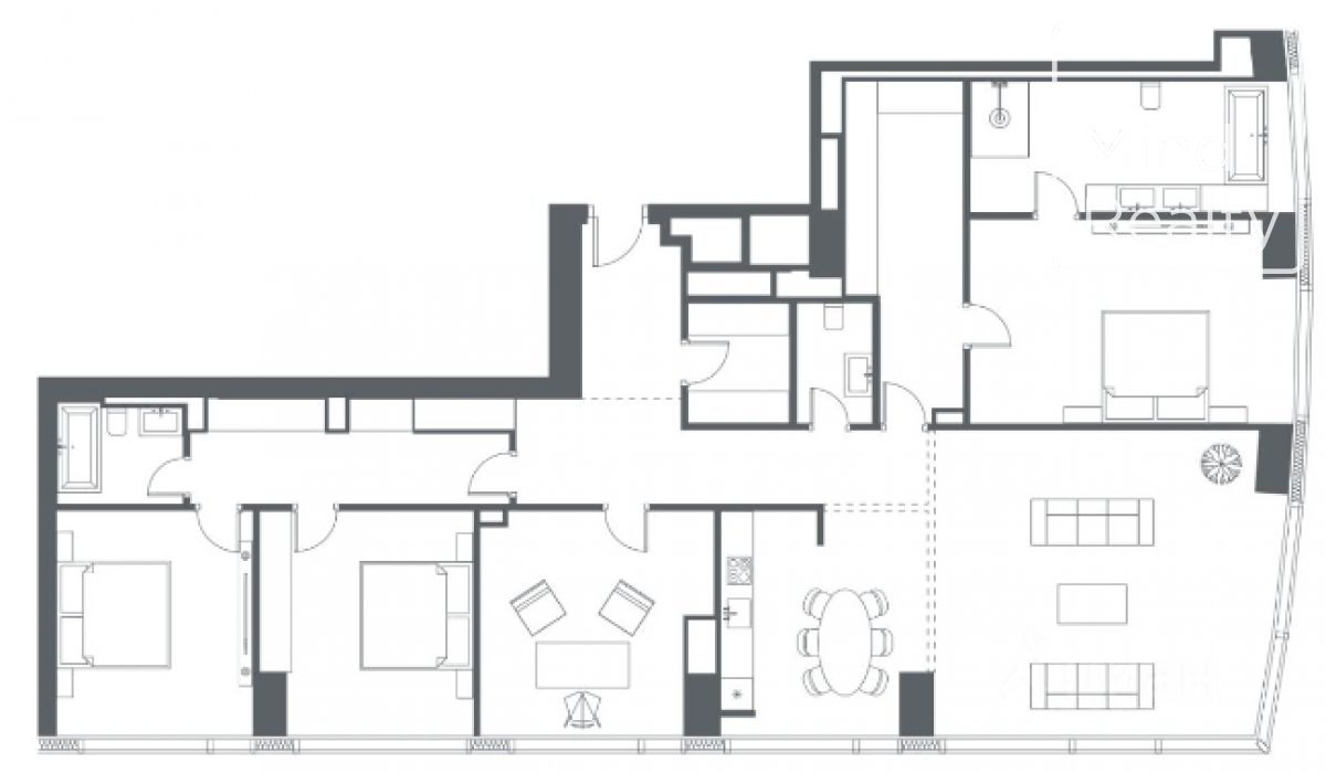 Продажа 5-комнатной элитной квартиры в ЖК Capital Towers. площадь 195.10м2. цена: 283 821 725 руб